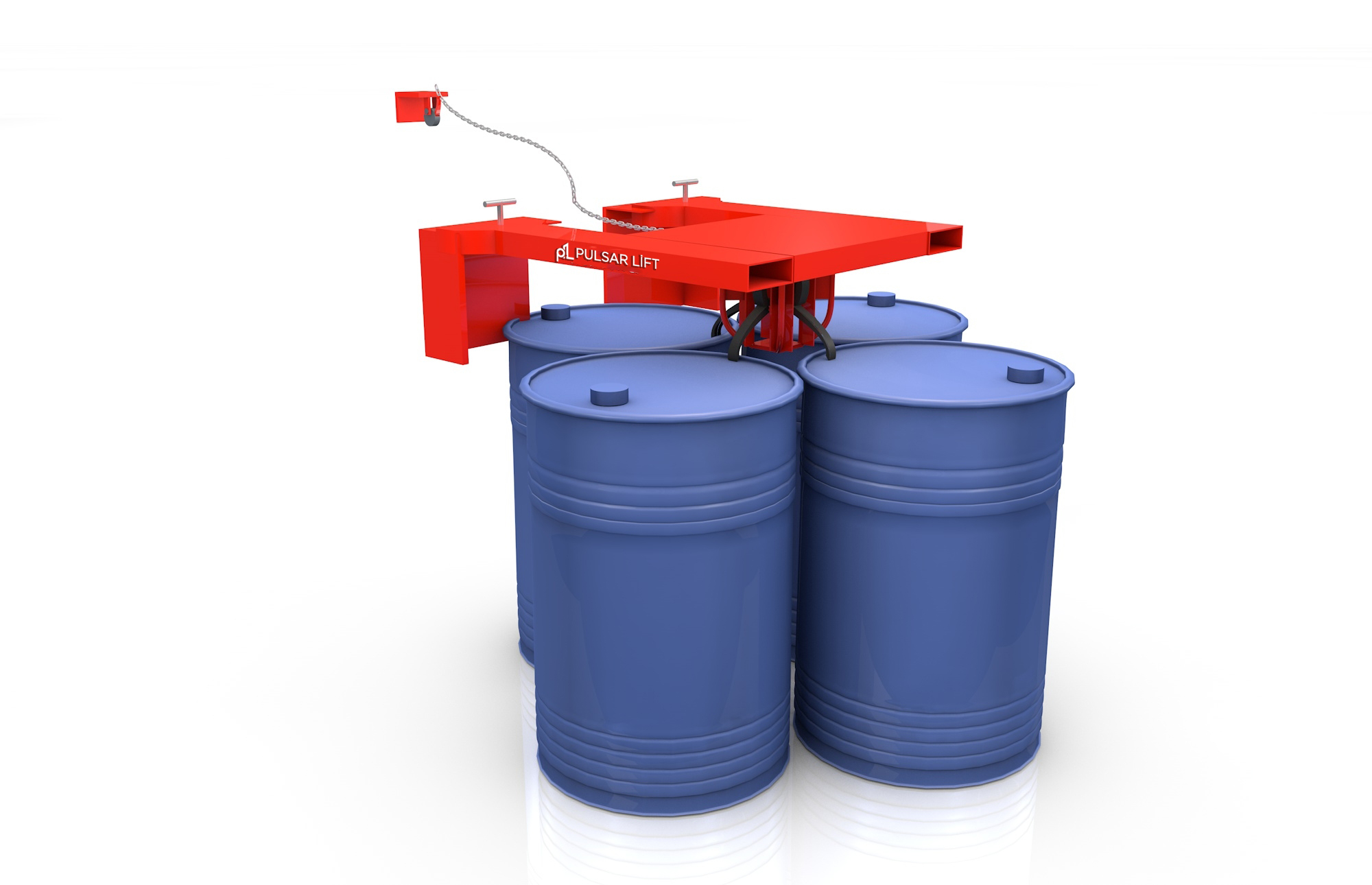YL4-1 SERİSİ 2000 KG FORKLİFT VARİL TAŞIMA ATAÇMANI
